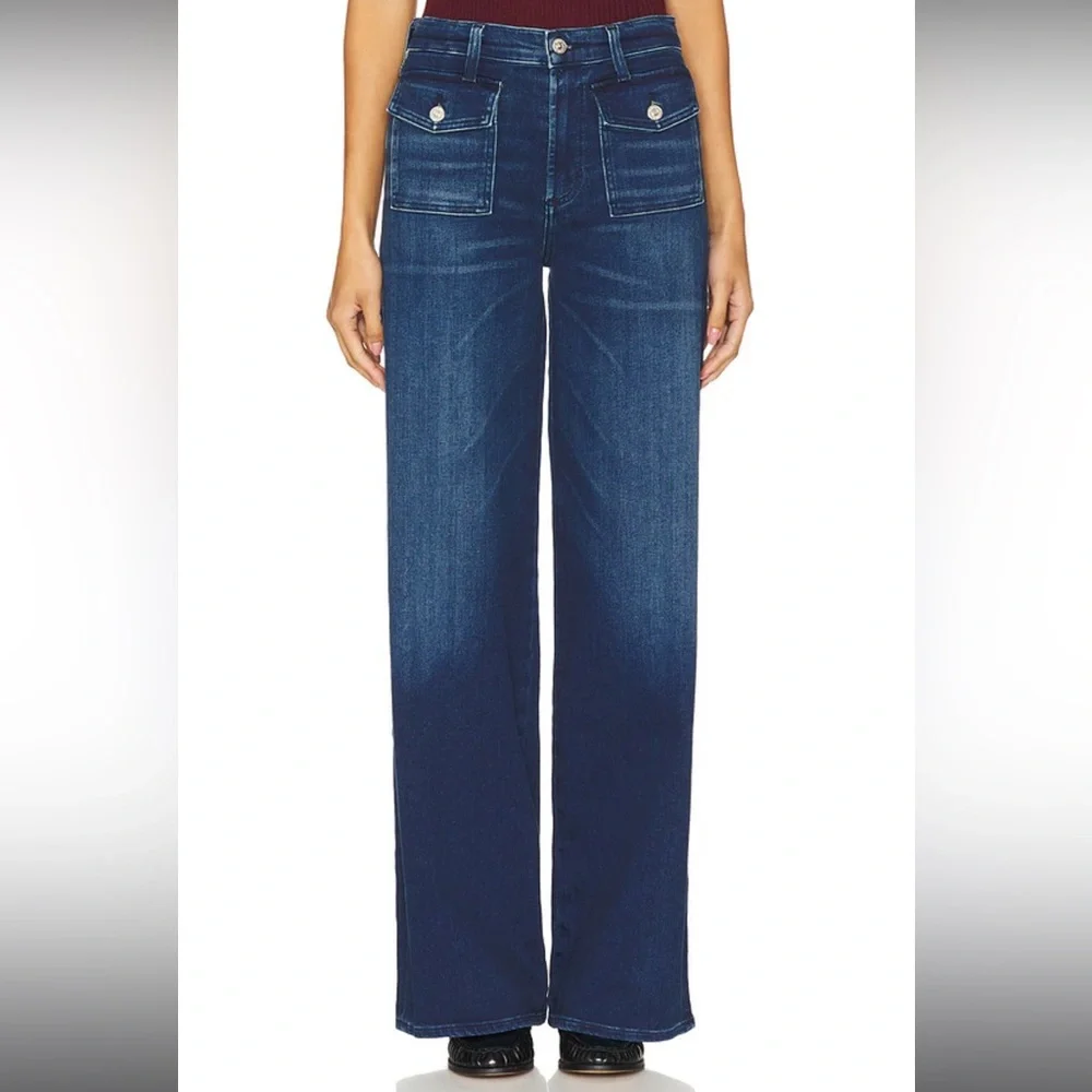 NWT Citizens of Humanity Raven Patch Pocket Wide Leg Jeans Regency Free People